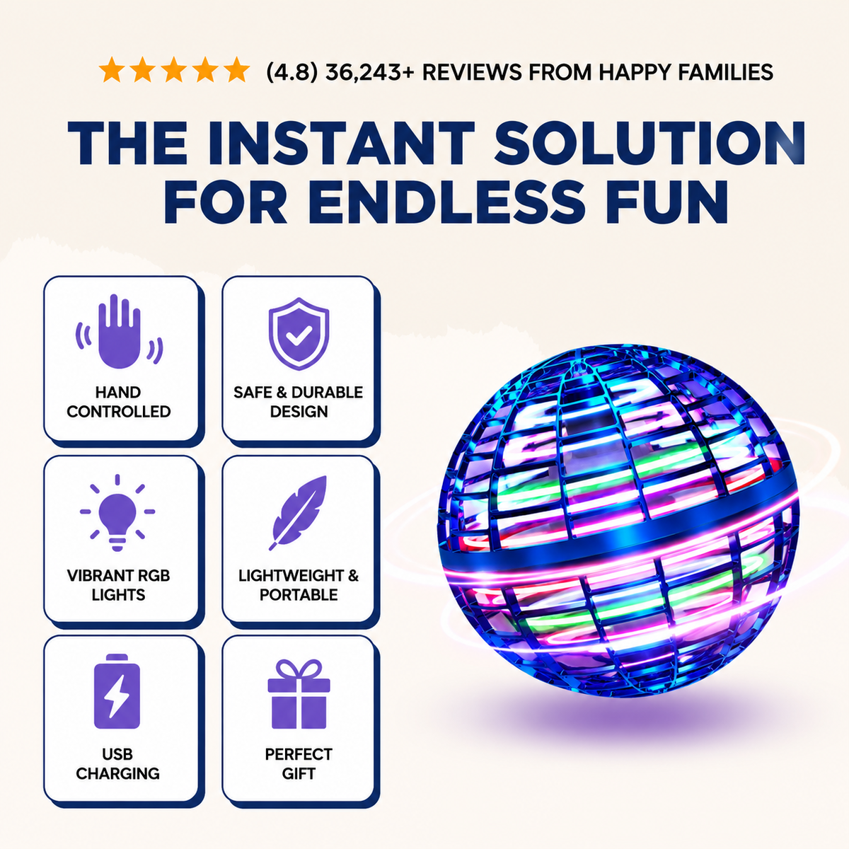 GlowOrb | The Flying Light Ball Kids Can't Put Down