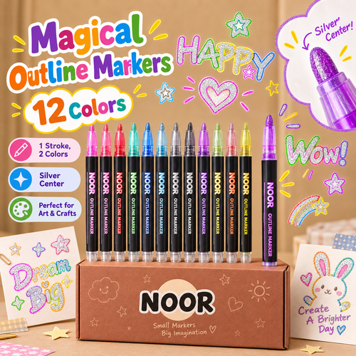 MagicLine™ Outline Marker | 1 Stroke, 2 Colors
