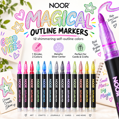 MagicLine™ Outline Marker | 1 Stroke, 2 Colors